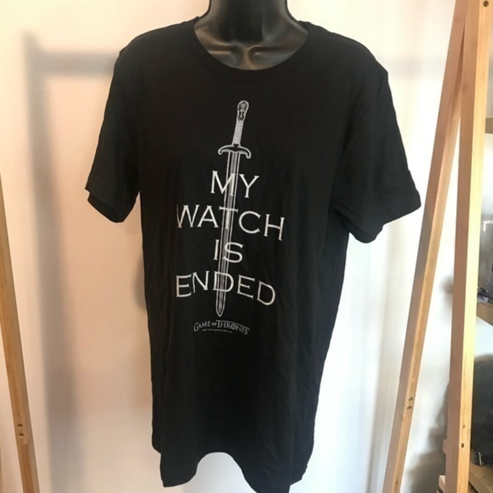 Game of Thrones “MY WATCH IS ENDED” Size M